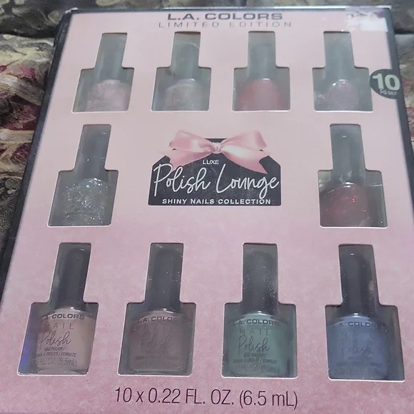 L.A. Colors Luxe Polish Limited Edition Set Ten Beautiful Nail Polish  Colors - Picture 3 of 11